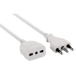 Prolunga Lin.Ml.5 Sez.3X1 16A Bip. Bianca *