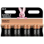 Duracell Simply Alcalina Stilo Bl.8Pz. Mn1500