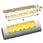 Piastra Tonda Diritta Trop.Art.900 Mm.50X160