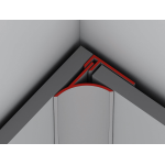 Profilo Angolo Interno A201  Cm 300 Bianco