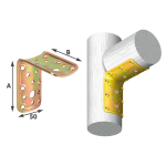 Piastra Tonda Angol.Trop.Art.904 Mm.50X80X80