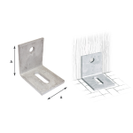 Piastra Ang.Reg.Zin.Fuoco Art.755 Mm.60X75X75