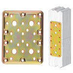 Piastra Diritta Acc.Trop. Art.776 Mm.100X160