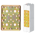 Piastra Diritta Acc.Trop. Art.776 Mm.100X200