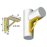 Piastra Tonda Ang.C/Saet.Trop.906 50X100X100