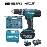 Makita Superkit 18Vp-3Ah Dhp453Rfx4 C/ 2Batt.