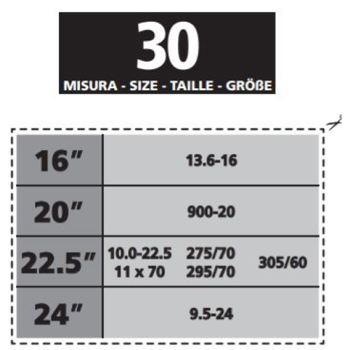 Cargo Plus Professional Coppia Catene da Neve per veicoli industriali, 2 sacchi 2 pezzi GR 30