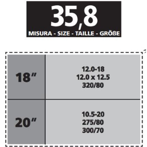 Cargo Plus Professional Coppia Catene da Neve per veicoli industriali, 2 sacchi 2 pezzi GR 35,8