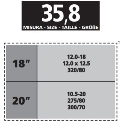 Cargo Plus Professional Coppia Catene da Neve per veicoli industriali, 2 sacchi 2 pezzi GR 35,8
