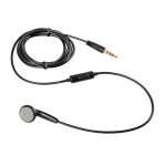 Mono, auricolare mono con microfono Jack da 3,5 mm Microfono Clip Cavo da 120 cm