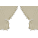 Premiere smart cabin, set tende microfibra per camion - Panna