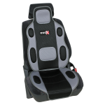 SCHIENALE IMBOTTITO REPLICA MACCHINA AUTO DA CORSA NERO COPRISEDILE UNIVERSALE