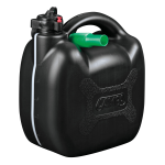TANICA CARBURANTE 5LT + TRAVASATORE PER AUTO CAMION CAMPER NERA OMOLOGATA