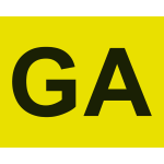 Contrassegno GA (Guida Accompagnata) - Anteriore
