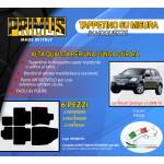 Tappetini su misura per Nissan Qashqai +2 dal 10.2008/10 con 2 attacchi 6 pezzi
