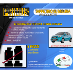 Tappetini su misura per Nissan Micra (K13) dal 2010-02.2017 con 2 attacchi