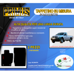 Tappetini su misura per Mitsubishi L 200 2006/15 cabina singola 2 attacchi 2 pezzi