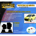 Tappetini su misura per Peugeot 1007 dal 2005 con 2 attacchi 3 Pezzi