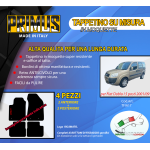 Tappetini su misura per Fiat Doblo I dal 2001-2009 senza attacchi 5 posti