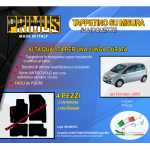 Tappetini su misura per Fiat Idea dal 2003 in poi senza attacchi