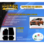 Tappetini su misura per Ford Fiesta VII 2017 con 2 attacchi