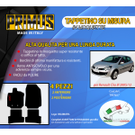 Tappetini su misura per Renault Clio III dal 09.2005-2012 con 2 attacchi