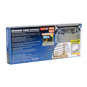 DIVISORE SEPARATORE VANO BAGAGLI GRIGLIA FERMA CANE PER BAULE AUTO - LAMPA 60426