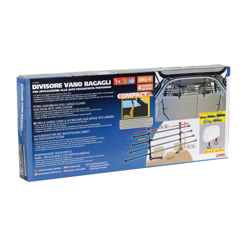 DIVISORE SEPARATORE VANO BAGAGLI GRIGLIA FERMA CANE PER BAULE AUTO - LAMPA 60426