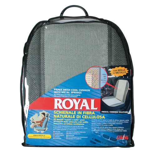 54247 ROYAL SCHIENALE AUTO A MOLLE IN FIBRA NATURALE DI CELLULOSA GRIGIO