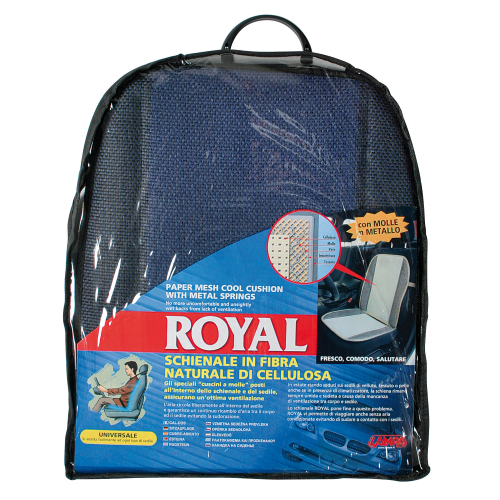 54248 ROYAL SCHIENALE AUTO A MOLLE IN FIBRA NATURALE DI CELLULOSA BLU