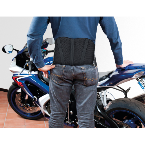FASCIA ELASTICA RENI SCHIENA PER MOTO VIAGGIO SUPPORTO TUTORE INSERTI RIGIDI