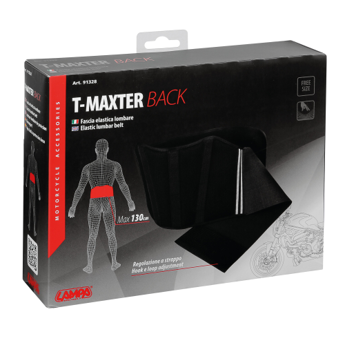FASCIA ELASTICA RENI SCHIENA PER MOTO VIAGGIO SUPPORTO TUTORE INSERTI RIGIDI