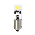 COPPIA LAMPADINE 12V HYPER-LED 6 2SMDx3CHIPS BIFOCUS BAX9S 2PZ BIANCO AUTO LAMPA