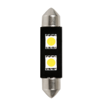 58449 lampadina hyper-led bianco 2 smd x 3 chips siluro 42mm sv8,5-8 1pz scatola