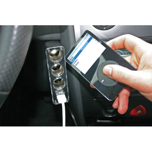 39048 DUAL-POWER PRESA CORRENTE TRIPLA CON USB 12/24V