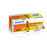 H11 Philips Vision 55W 12V Lampadine Fari Alogeni 12362PRC1 Single
