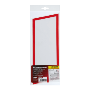 Adesivo Adesivo conto terzi Bianco/Rosso 120x307mm 2pz CAMION Decorazione LAMPA