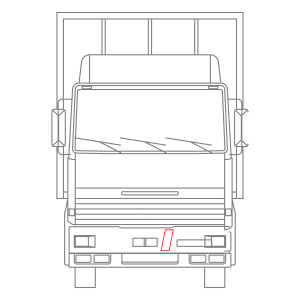 Adesivo Adesivo conto terzi Bianco/Rosso 120x307mm 2pz CAMION Decorazione LAMPA