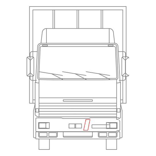 Adesivo Adesivo conto terzi Bianco/Rosso 120x307mm 2pz CAMION Decorazione LAMPA