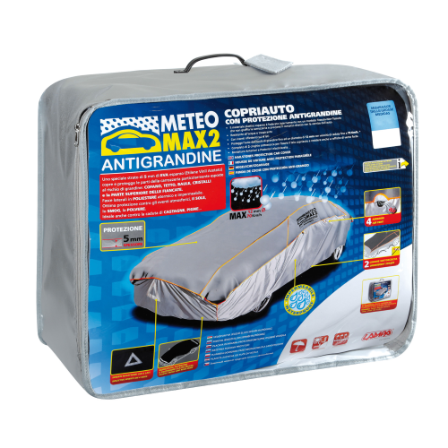Telo copri auto antigrandine da esterno Meteo-Max 3, AG-1 - cm 160x170x400