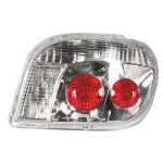 Coppia fanali posteriori non omologati - compatibile per Toyota Yaris (4/99>12/05) - Cromo