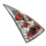 Coppia fanali posteriori - compatibile per Citroën C3 (2/02>) - Cromo