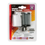 Filtro aria cilindrico D.12 mm con protezione calore