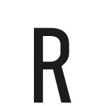 Spell-It, caratteri alfanumerici adesivi 60x30 mm - R